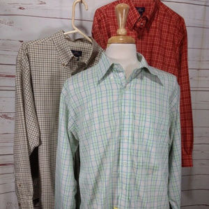 Lot of 3 Brooks Brothers Non Iron Mens L/S Shirts